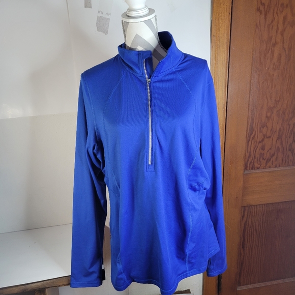 Womans Champion Blue 1/2 Zip Front Jacket Size XXL but fits more like a XL - Picture 2 of 9